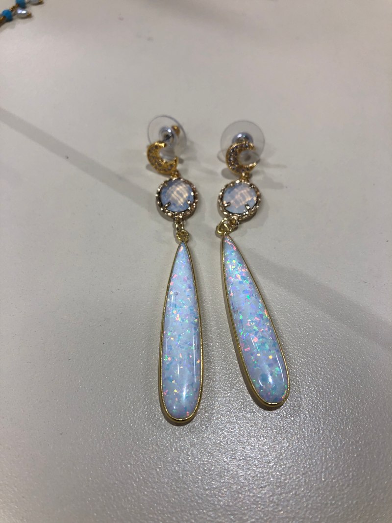 Moon Opal Earrings