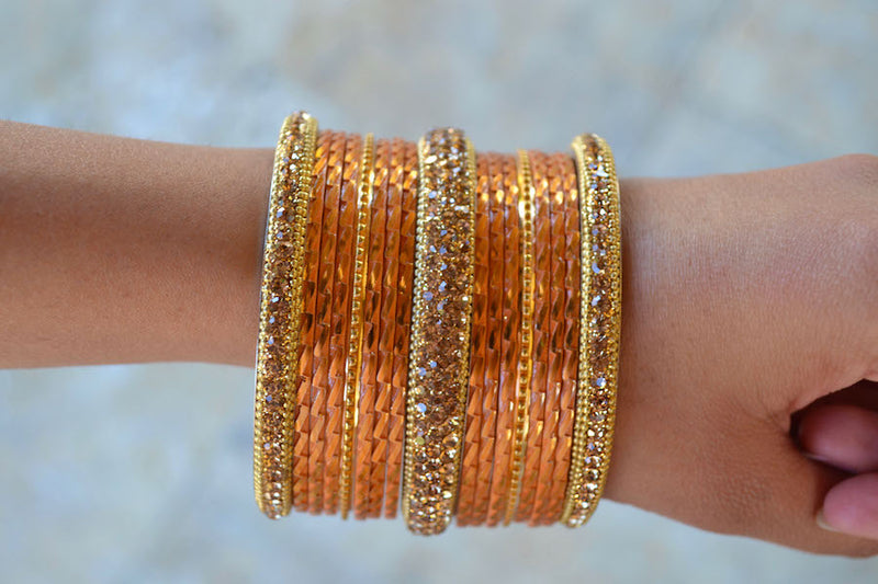 Amber Fire Bangles