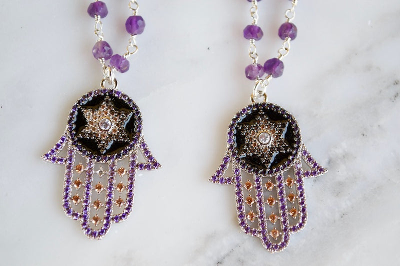 Amethyst Hamsa 2