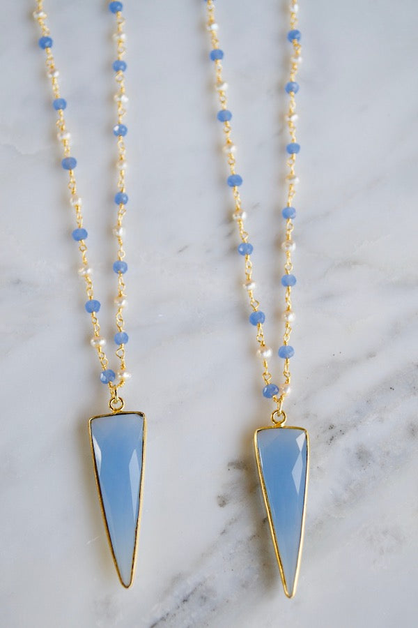 Blue Chalcedony Arrow