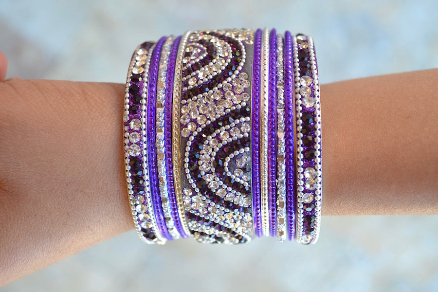 Bonita Purple Bangles