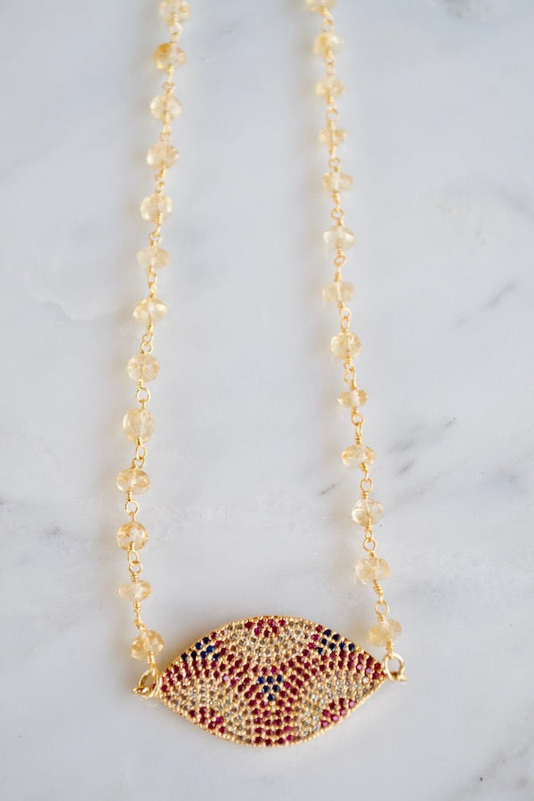 Citrine Choker