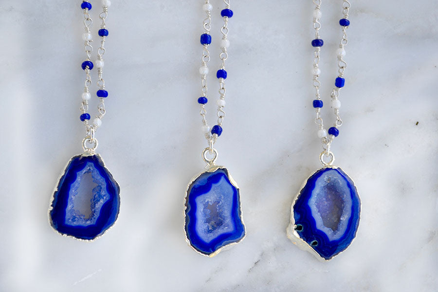 Cobalt Agate Slice 2