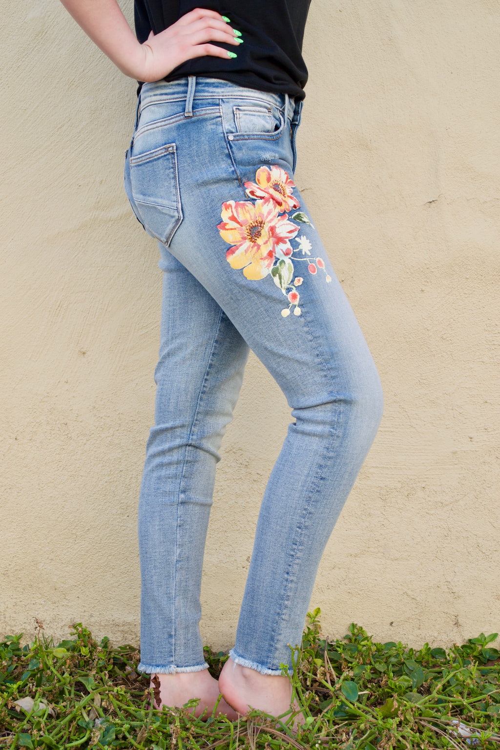 Driftwood Beau Orange Aster Jeans