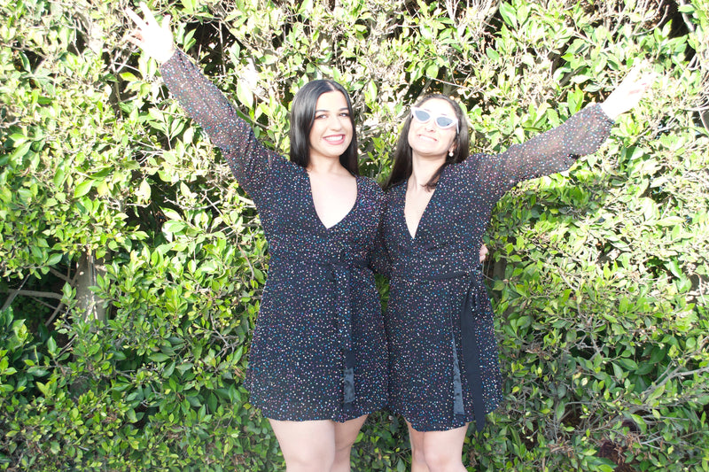 Mumu Black Sequin Dress