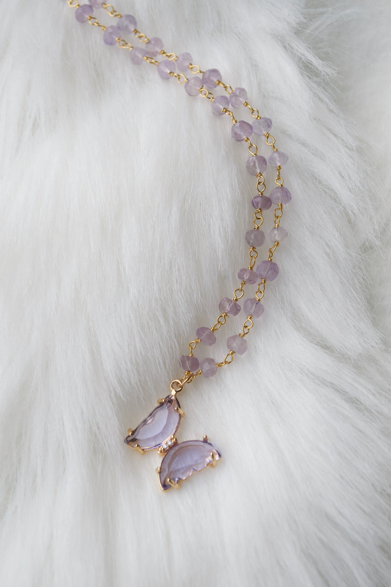 Lavender Amethyst Butterfly