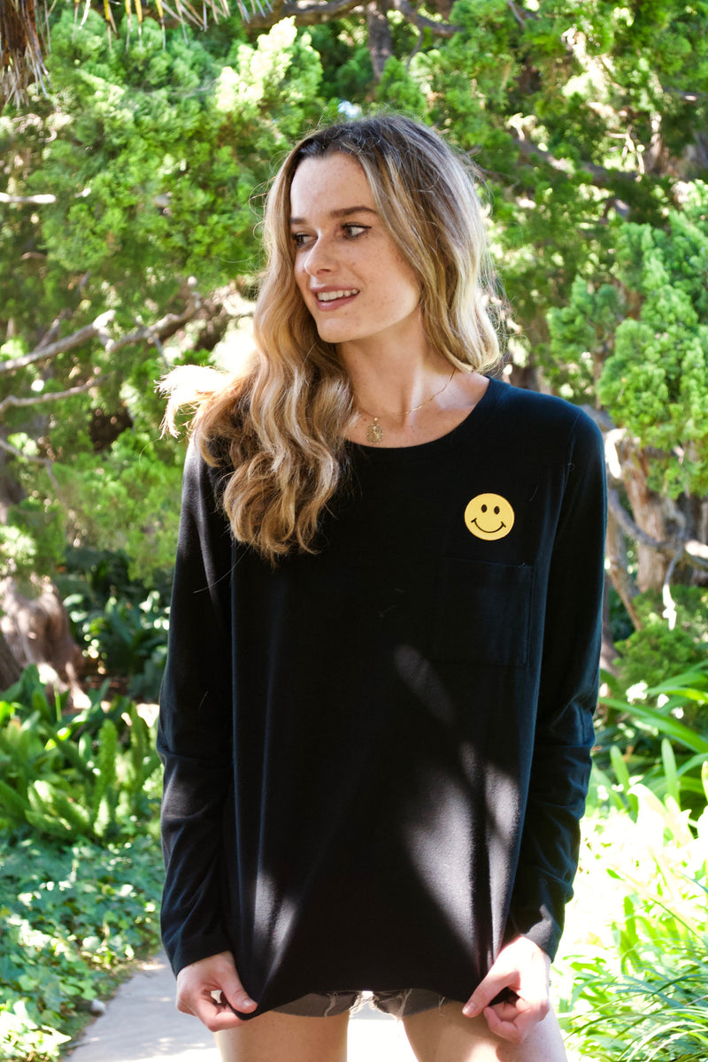 LBD Black Smily Face Shirt