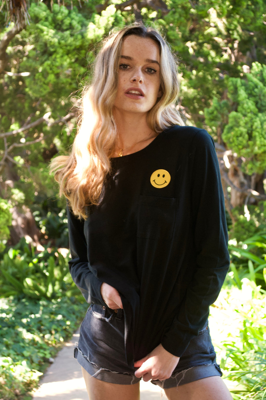 LBD Black Smily Face Shirt