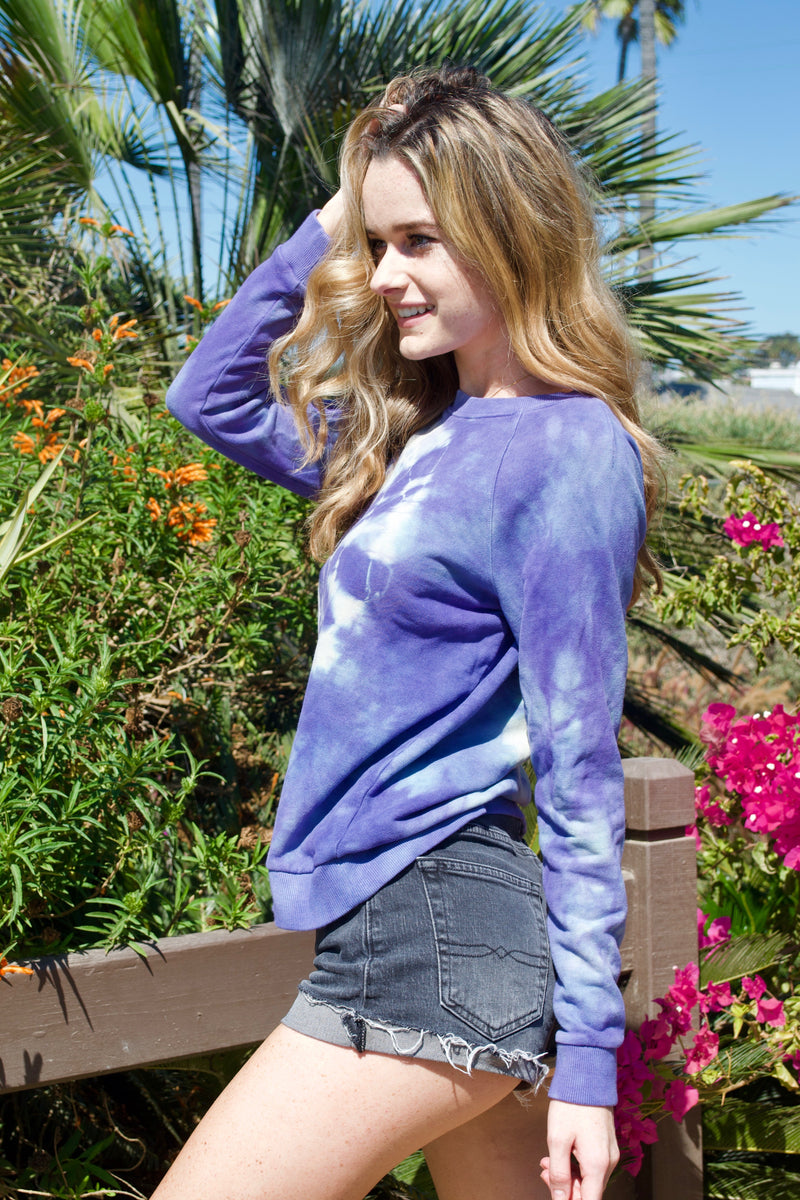 LBD Purple/Blue Tie Dye Sweater