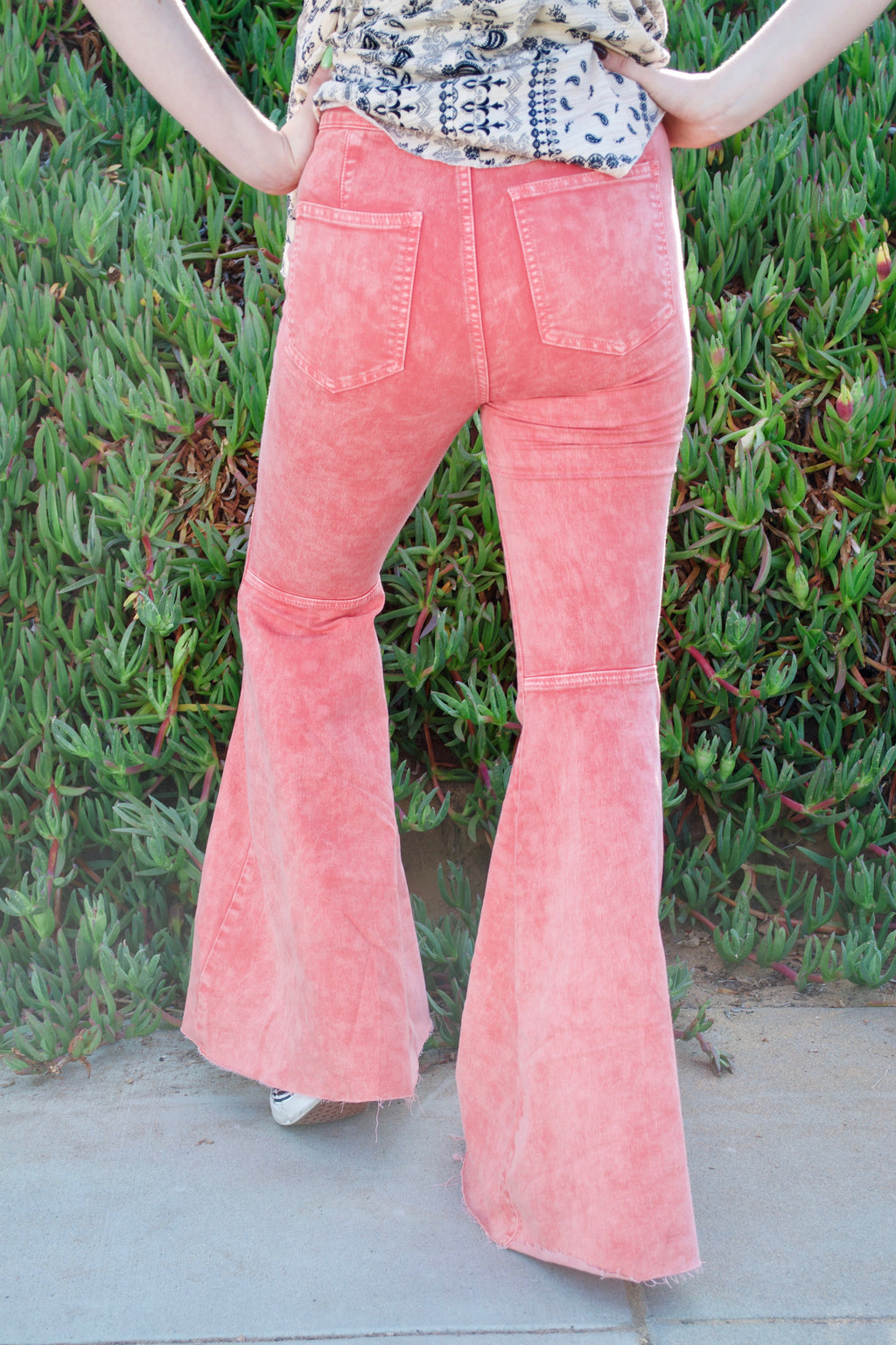 FP Prairie Pink Flare Pants
