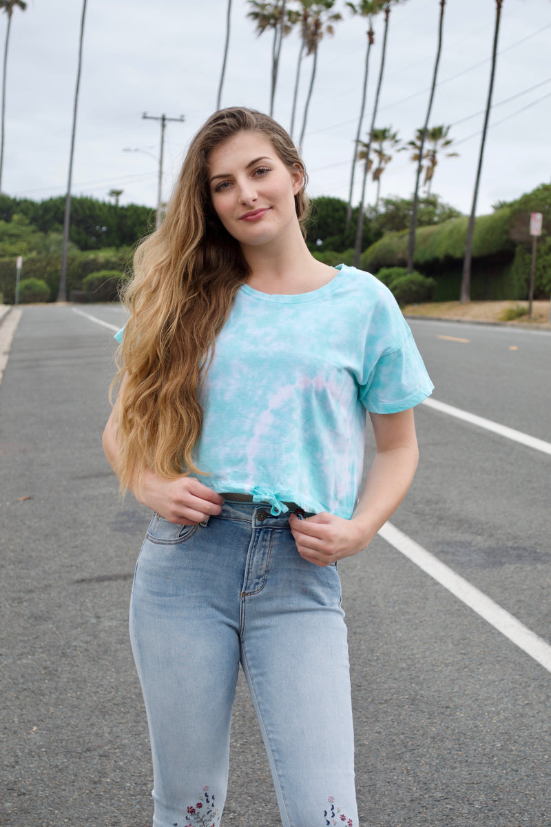 OD Teal Tie Dye Top