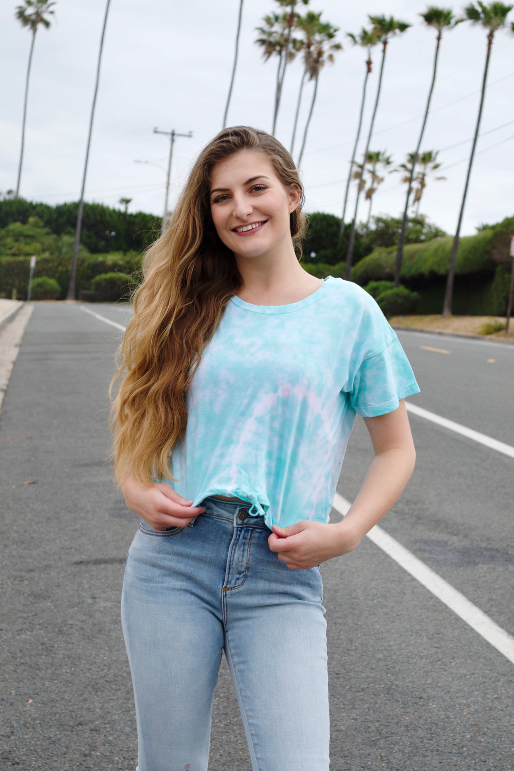 OD Teal Tie Dye Top