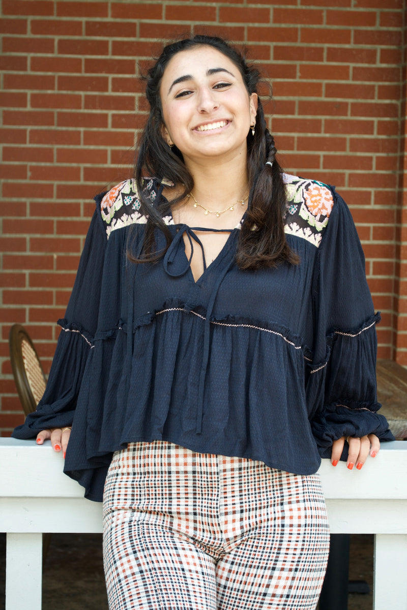 FP Black Combo Blouse