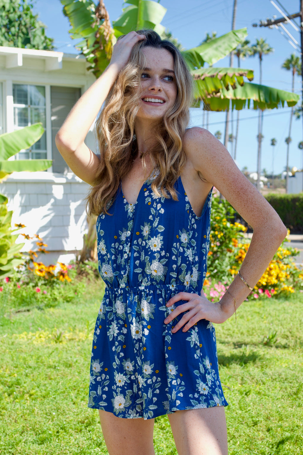 Show Me Your Mumu Blue Romper 