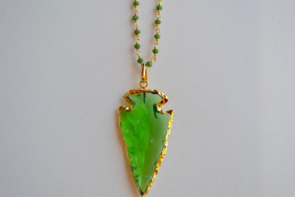 Green Quartz Arrow