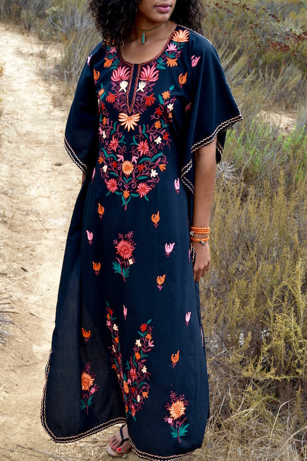 Embroidered Bee Kaftan