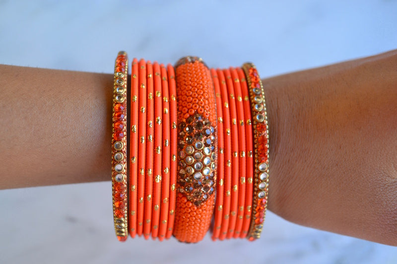 Neon Orange Bangles