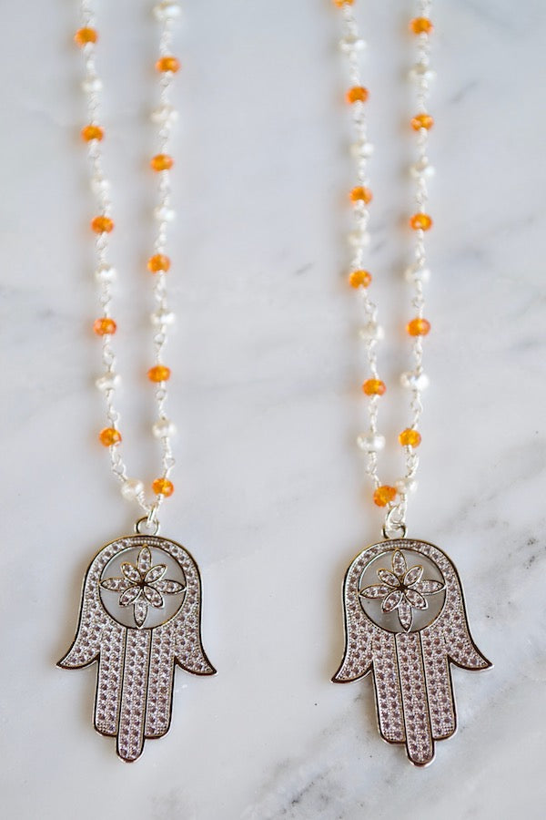 Orange Hamsa