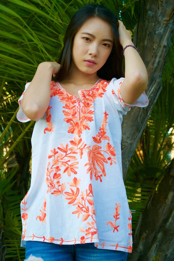 Orange Tiger Tunic