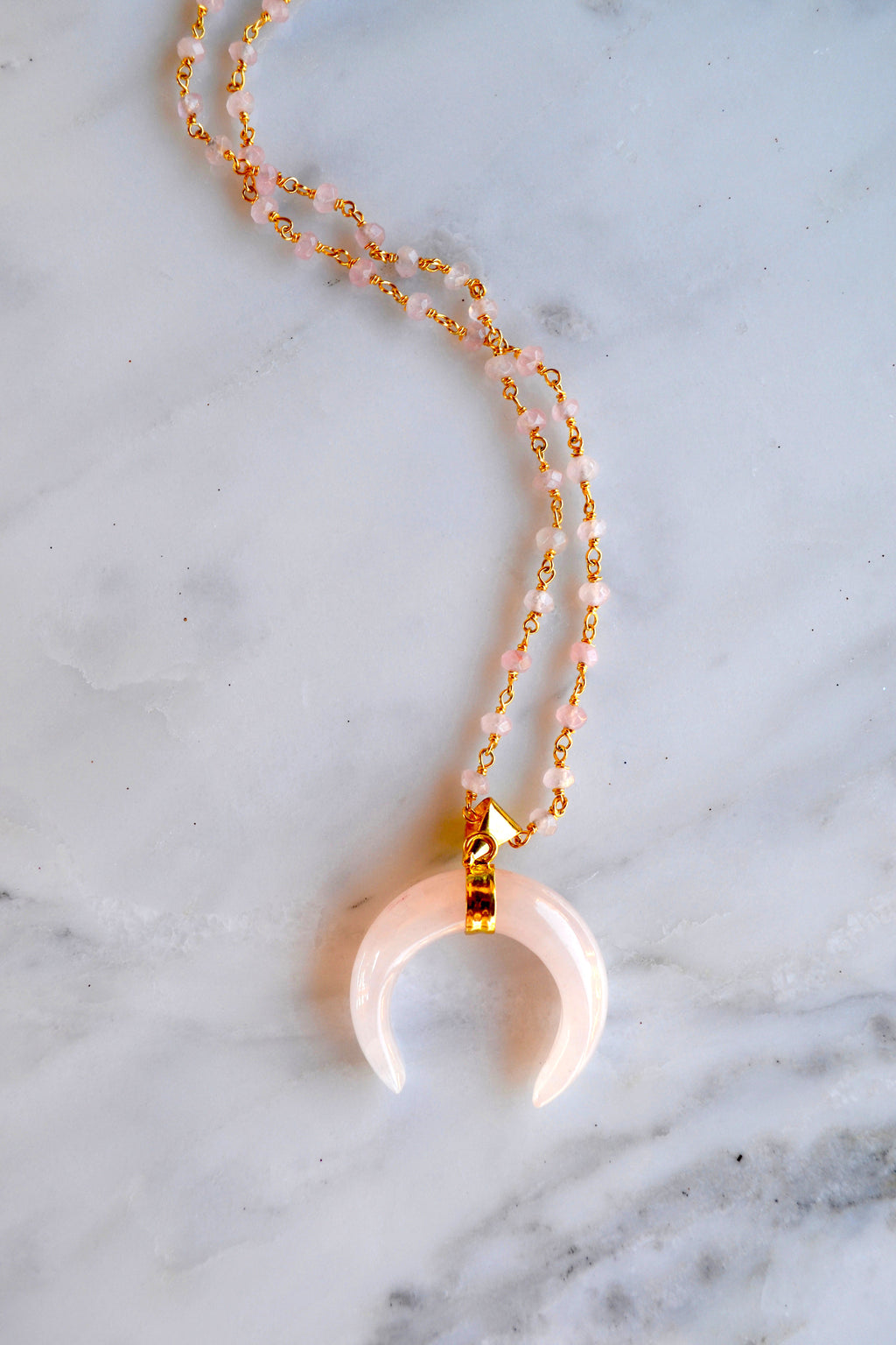 Rose Quartz horn 2