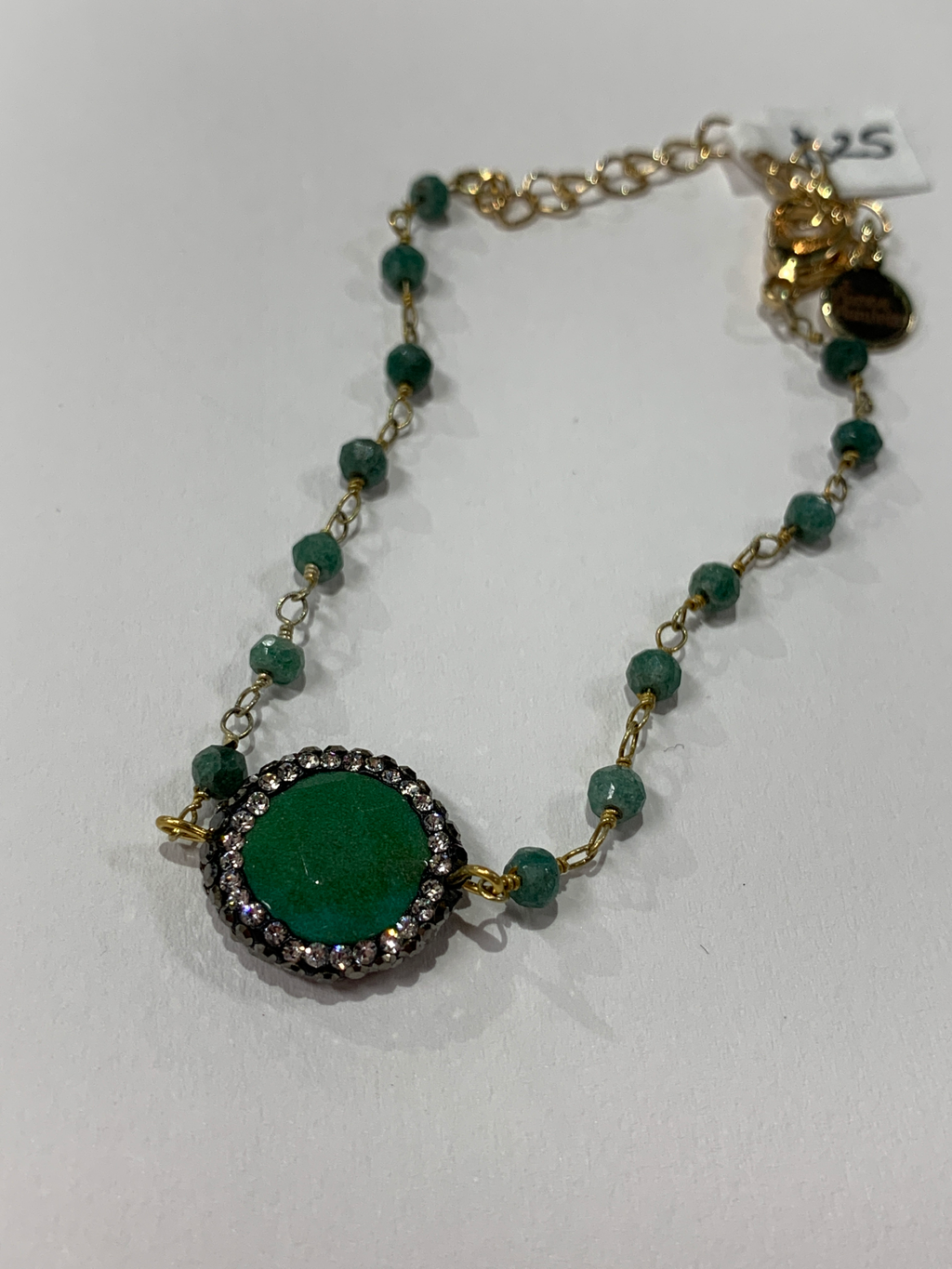 Emerald dot bracelet