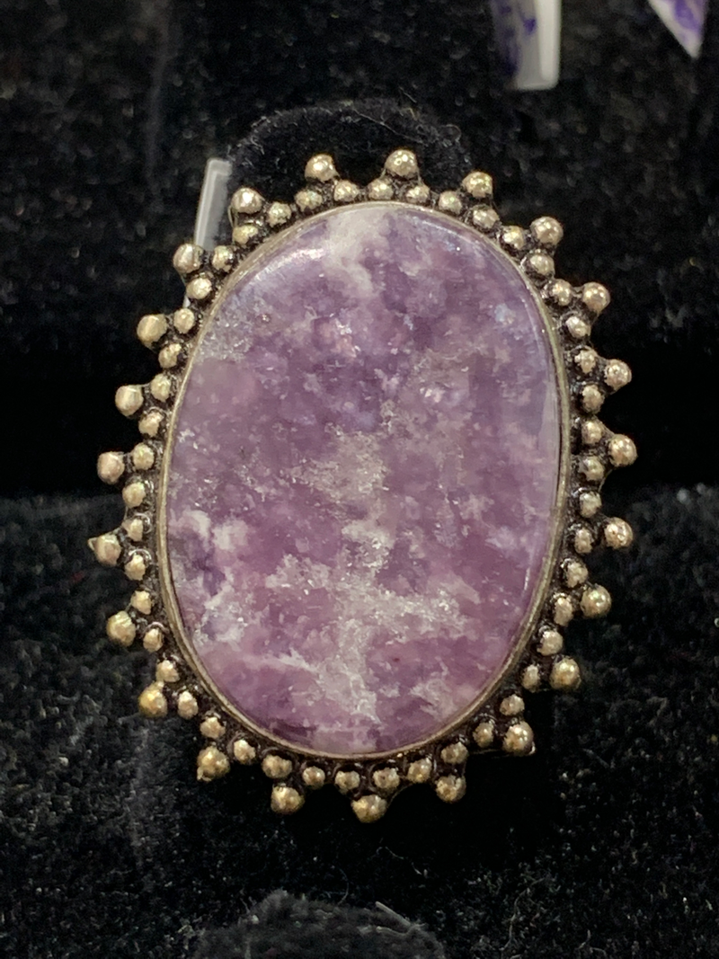 Purple auralite ring