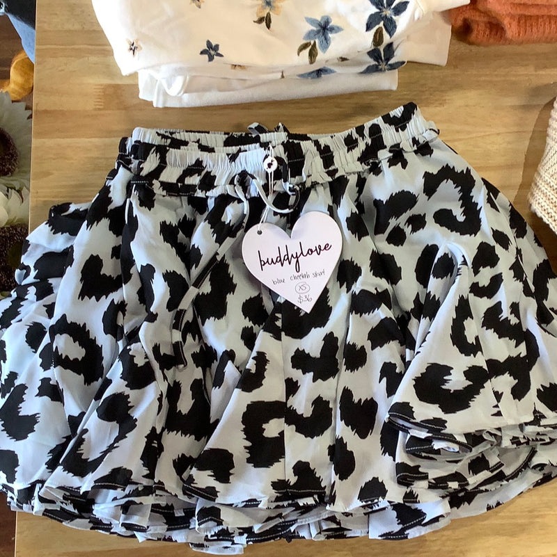 BL Blue Cheetah Skirt