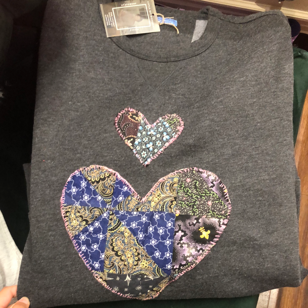 LBD Grey Heart Sweater