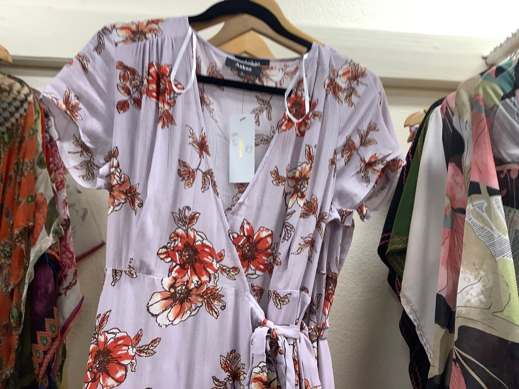 Aakaa violet dress