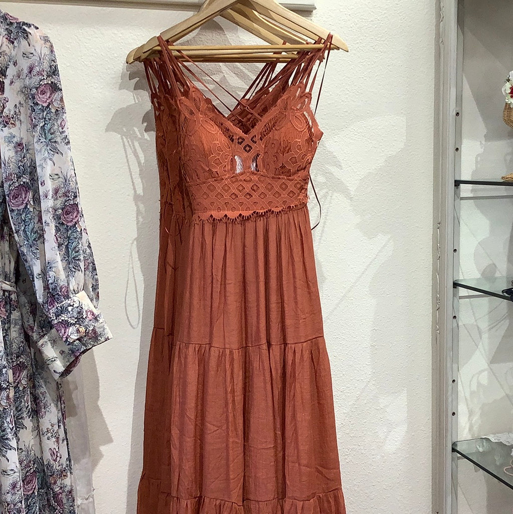 JT Burnt Orange Dress
