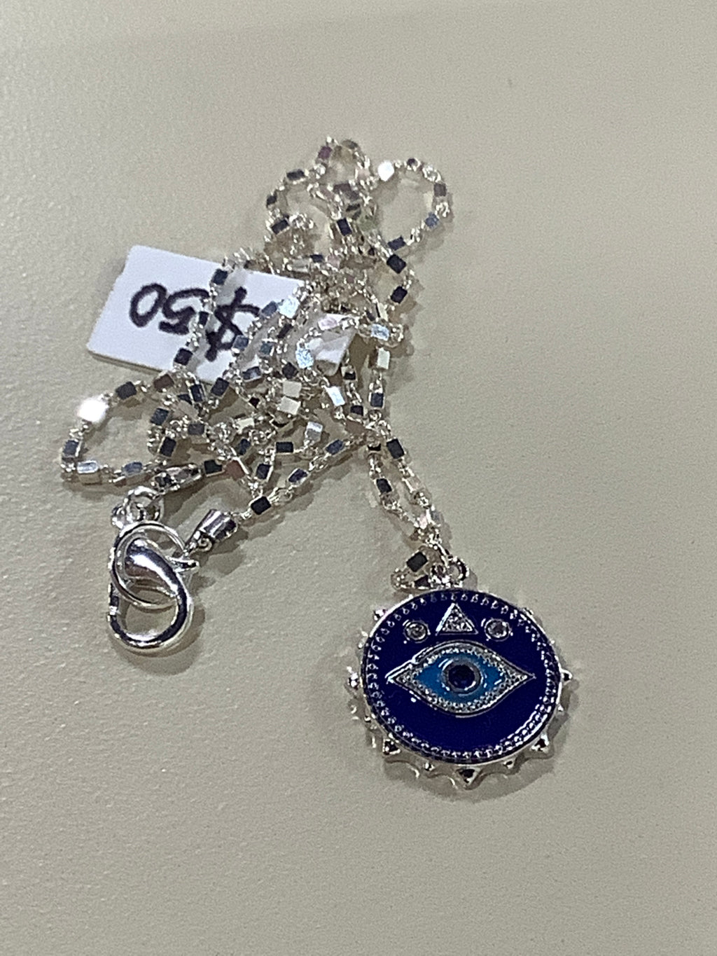 Blue Silver Evil Eye