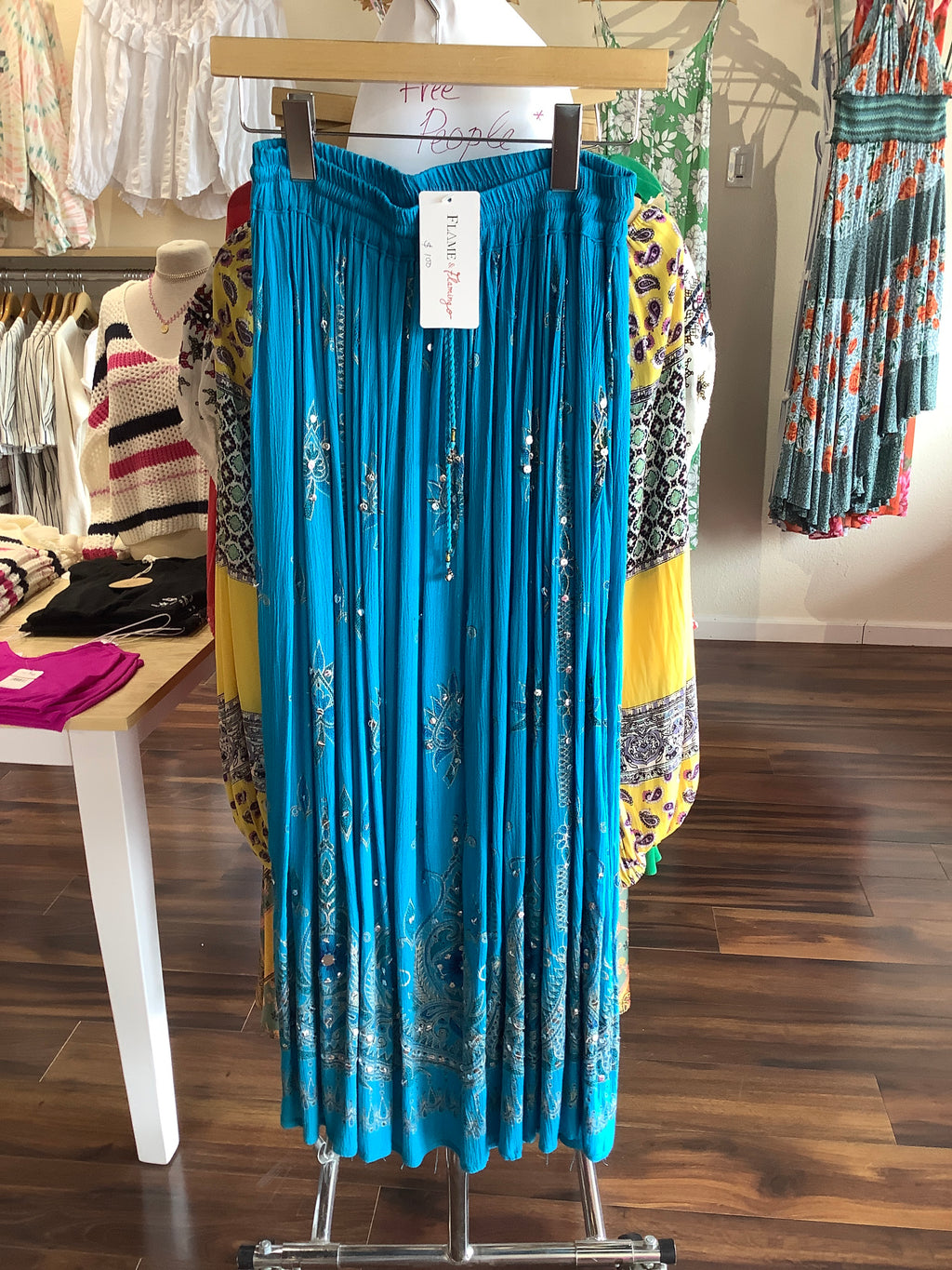 F&F Blue Indian Skirt