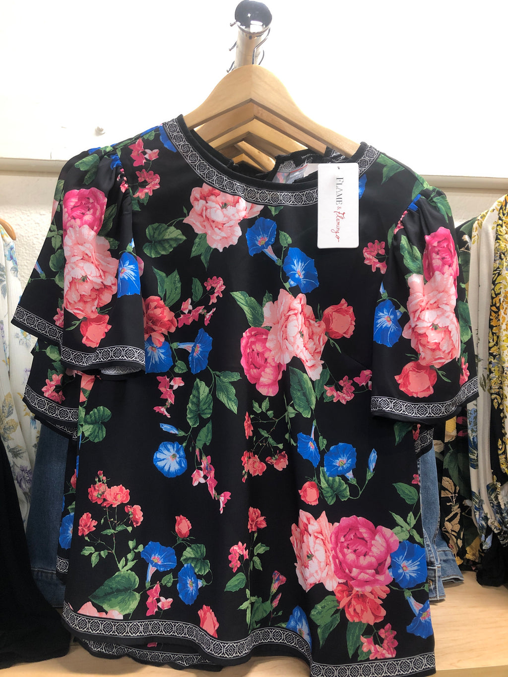 JT Black Rose Top