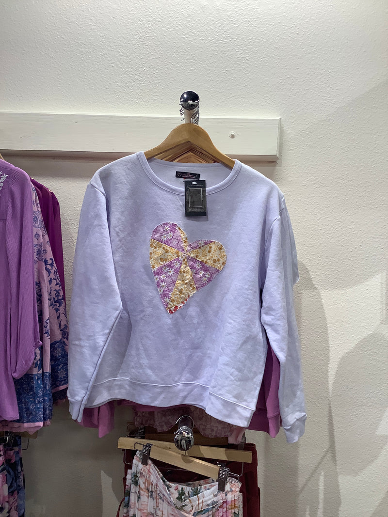 LBD Purple Heart patch sweater