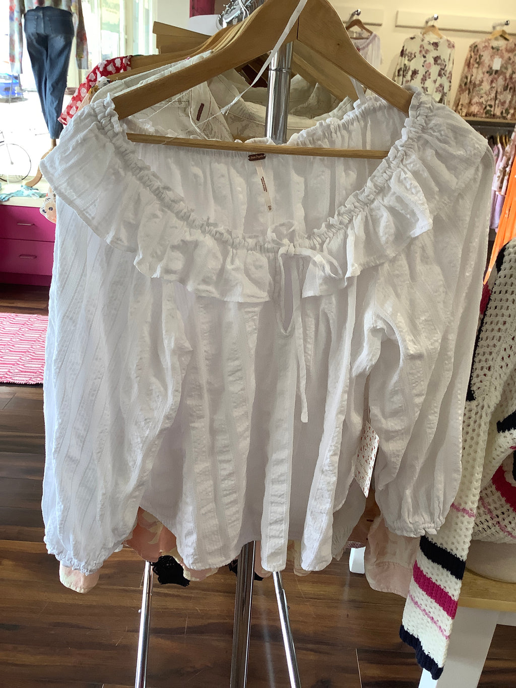 FP Painted White Blouse