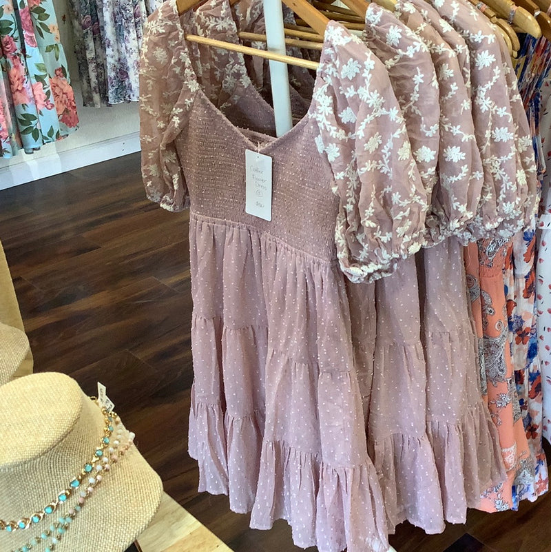 LC Coffee Flower Dress