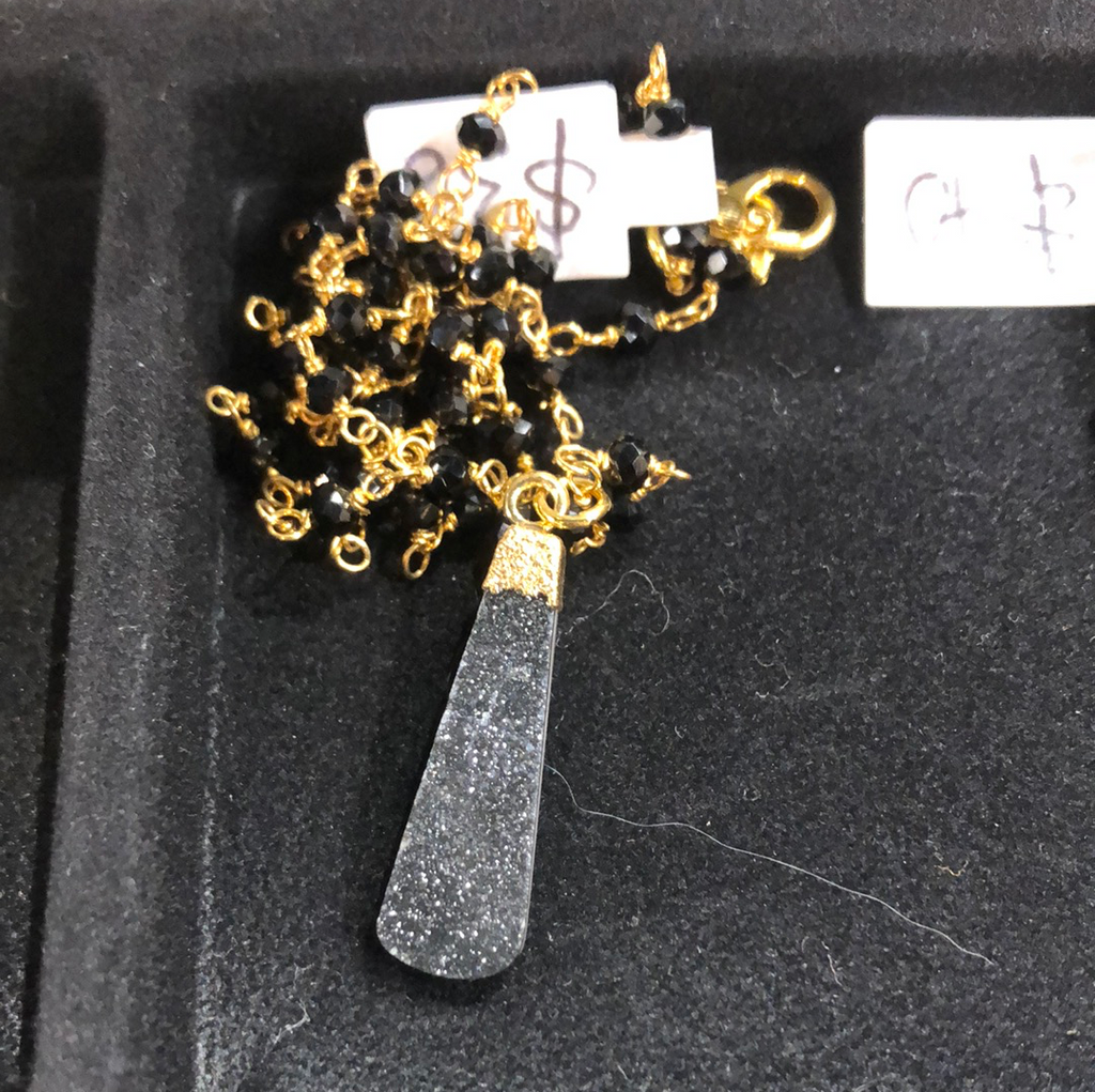 Black Tourmaline Druzy