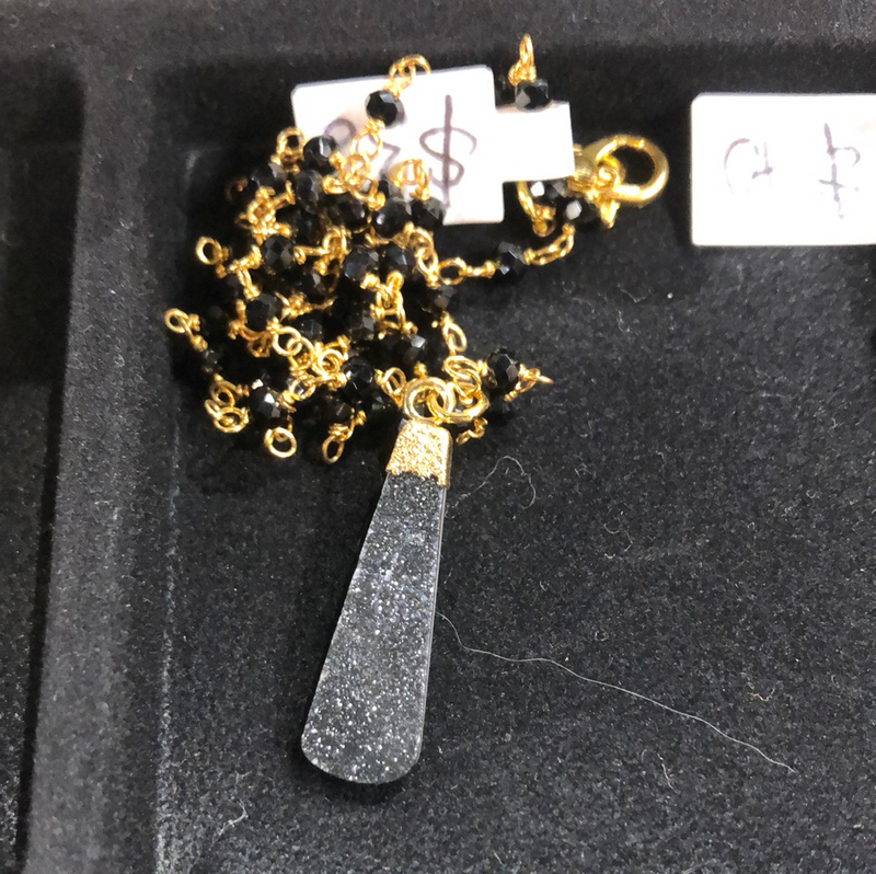 Black Tourmaline Druzy