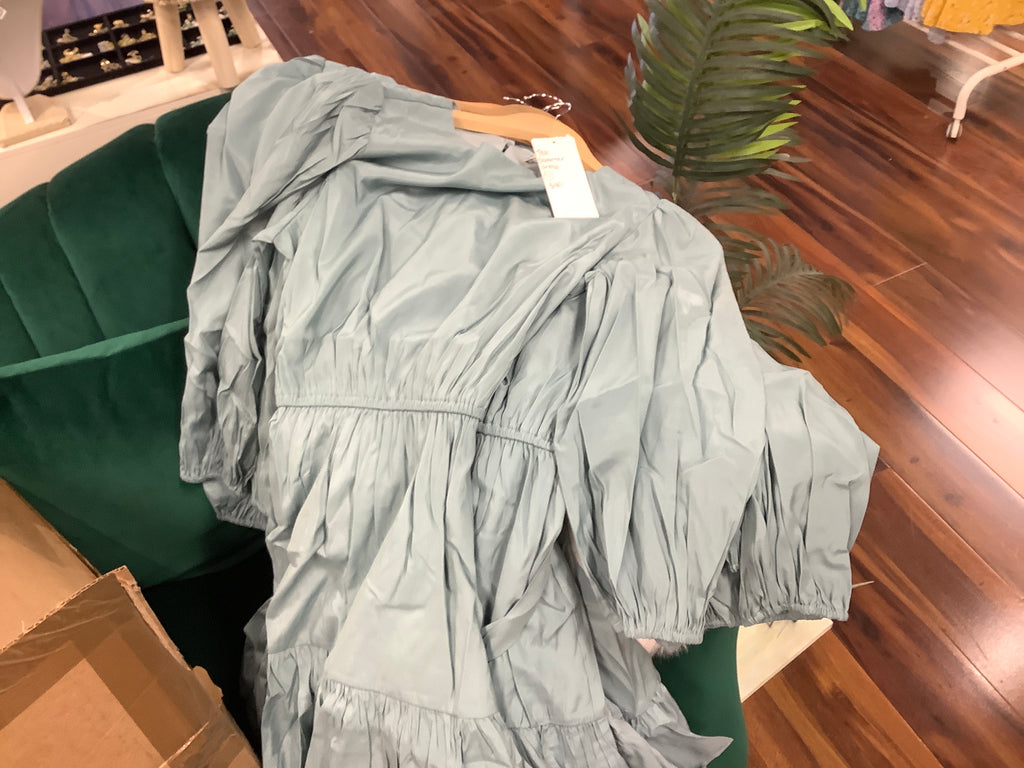 Teal Shimmer Dress