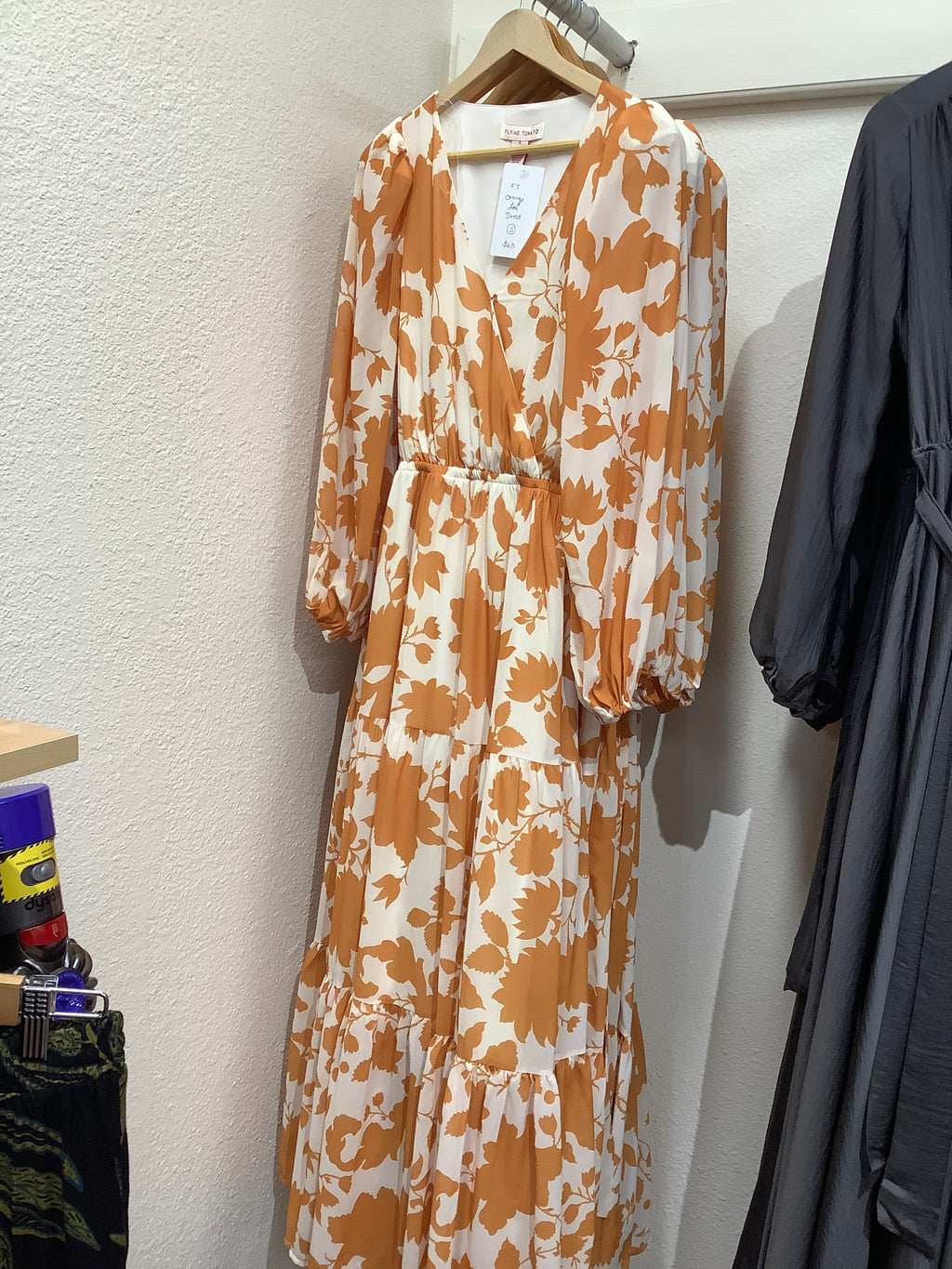 FT Orange Leaf Dress
