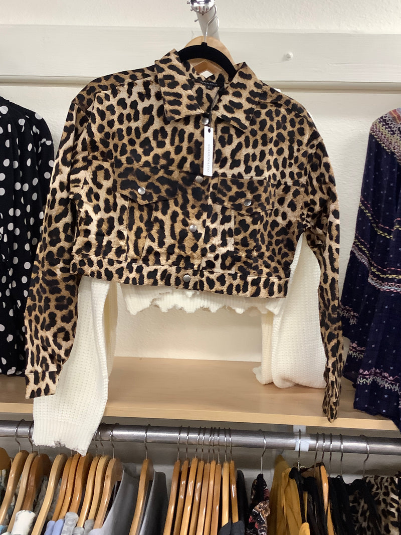 Oliv Cheetah Mini Jacket