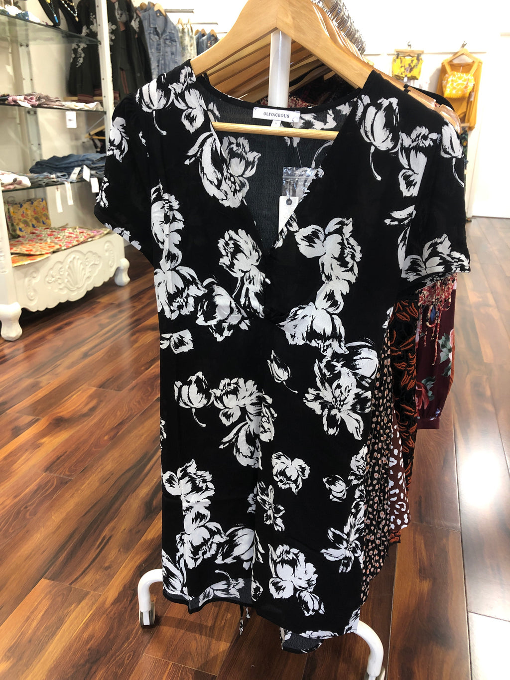 Oliv Black & White Dress