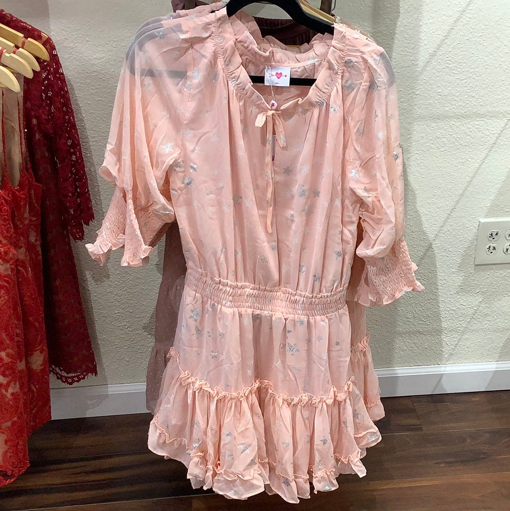 BL peach Star dress