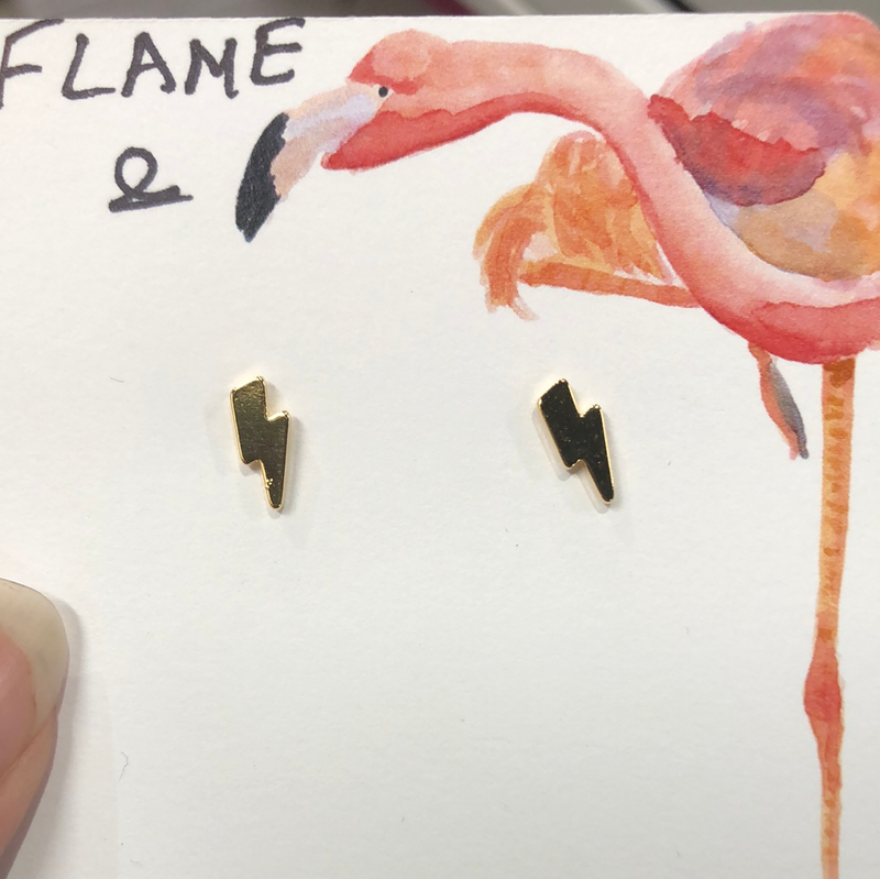 Mini Lightning Earrings
