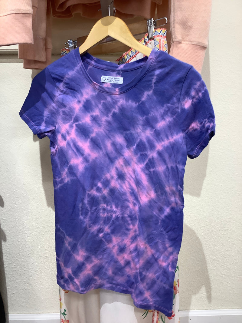 LBD Pink & Indigo Tie-Dye T-Shirt