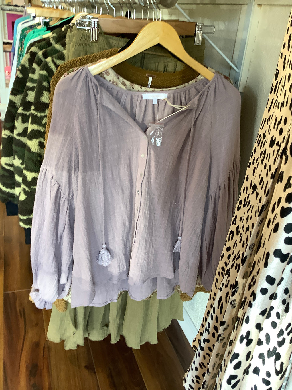 Oliv Mauve Top