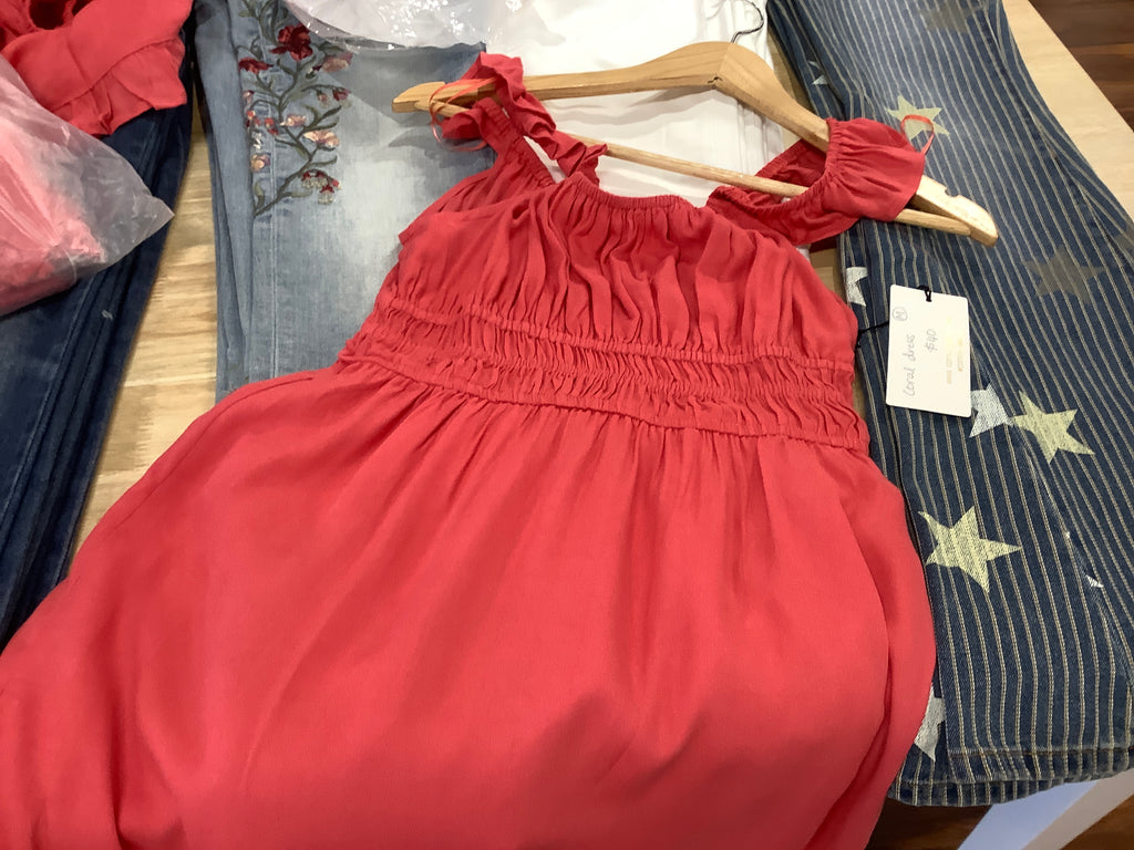 CCLA coral dress