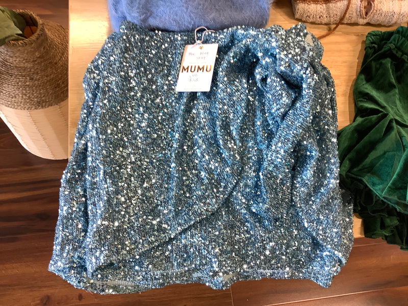 Mumu blue bling Skirt