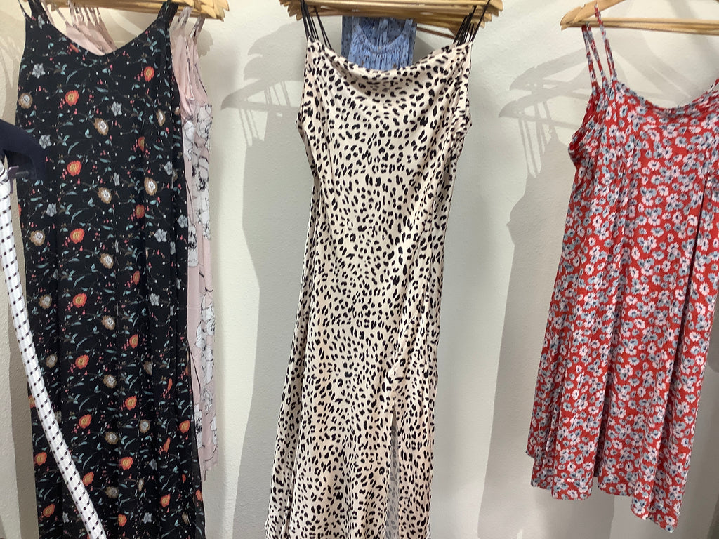 EC peach cheetah dress