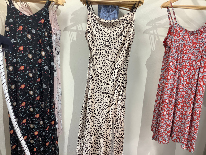 EC peach cheetah dress
